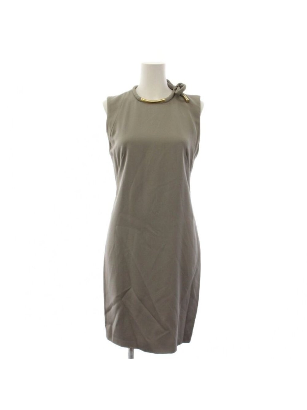 Gucci Dress Knee-Length Sleeveless Gray 36